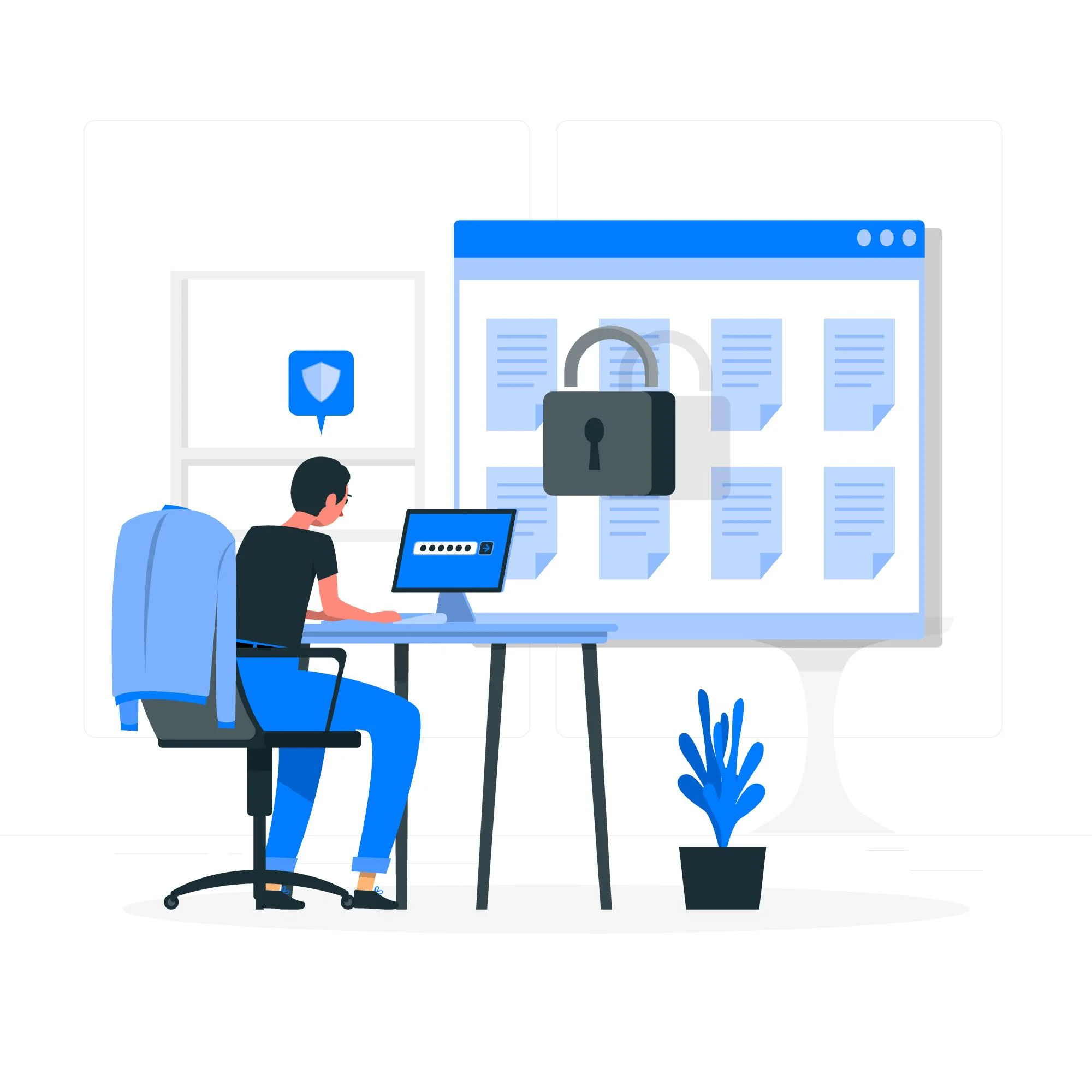 A person trying to authenticate using a password.