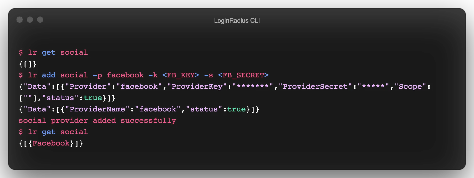 Added Facebook as an loginmethod
