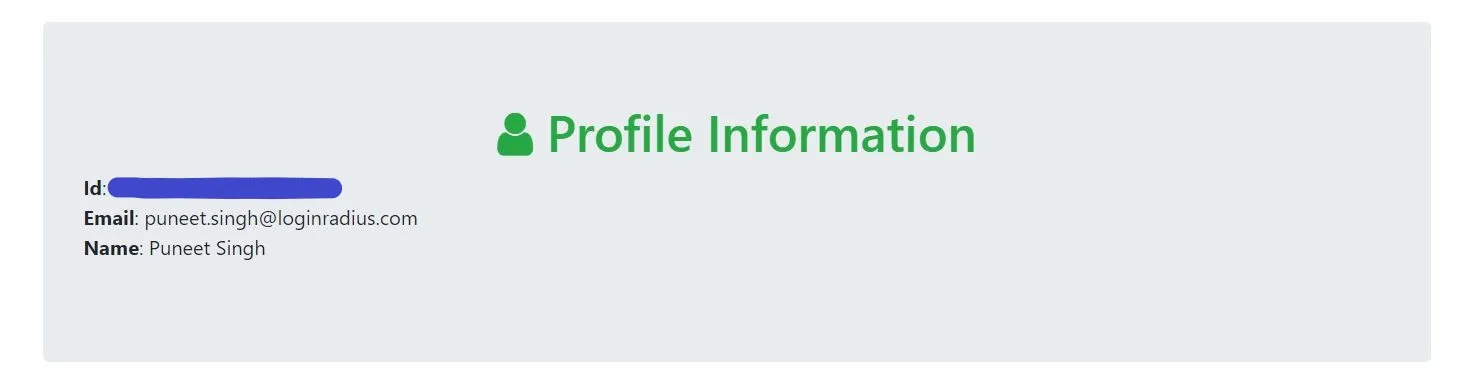 Social Profile Info Social Profile Info