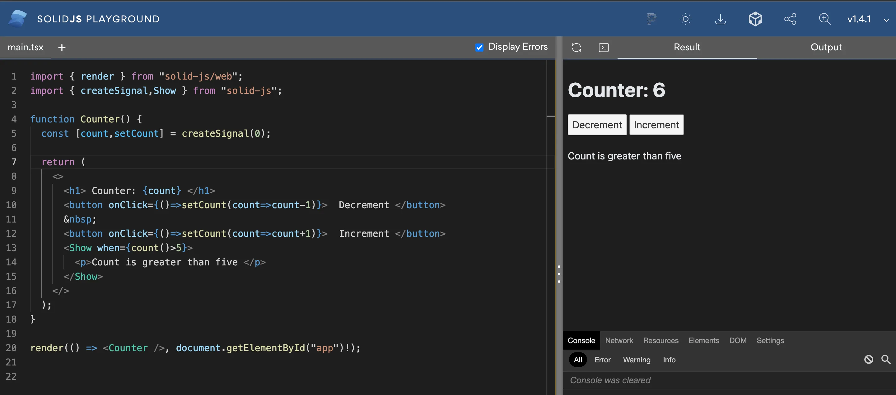 Conditionals Example