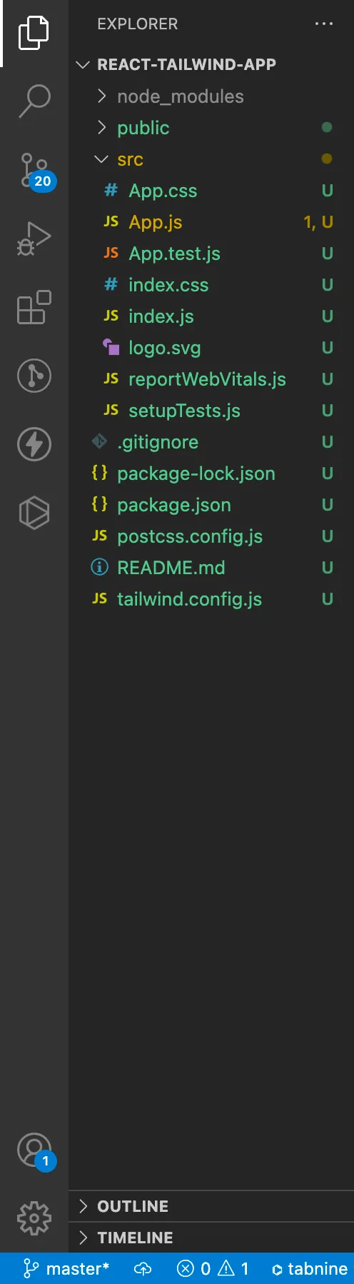 tailwind config files
