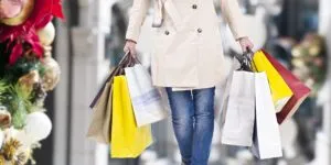 Woman with shopping bags