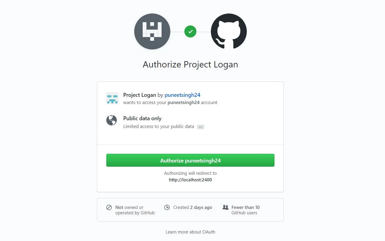 GIthub Login