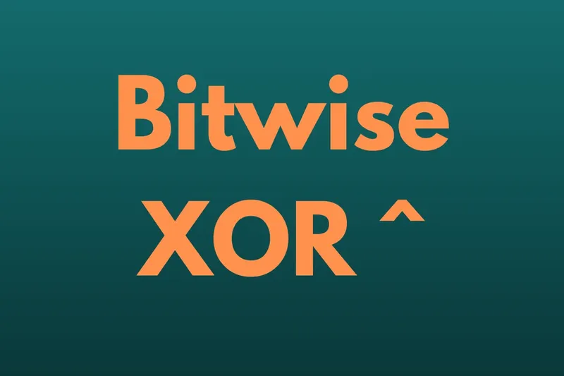 How does bitwise ^ (XOR) work?