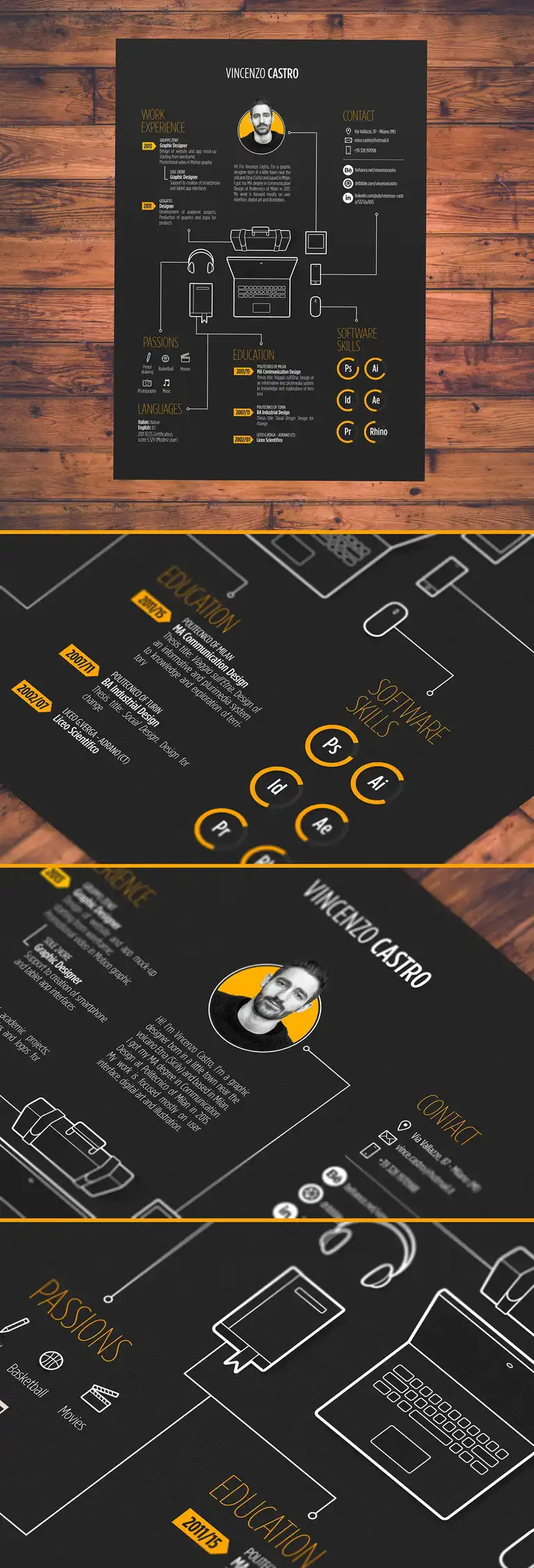 Virtual resume example 1