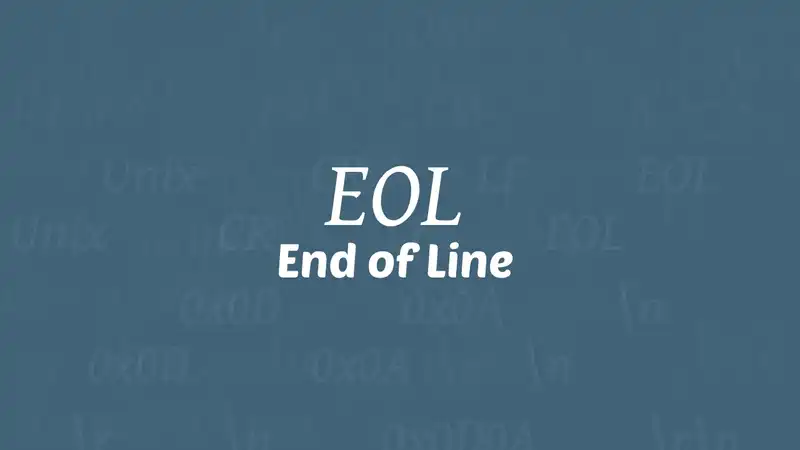 EOL or End of Line or newline ascii character